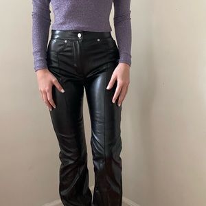 Revice Black Leather Pants